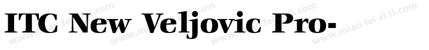 ITC New Veljovic Pro字体转换